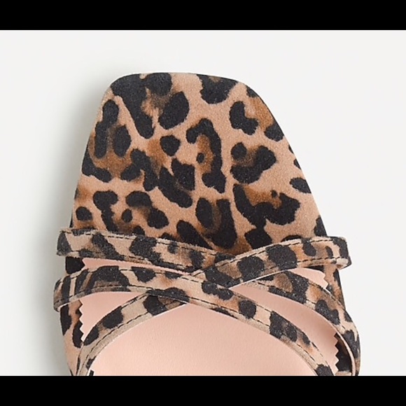 J Crew Odette strappy sandals in Leopard Suede - Picture 2 of 6